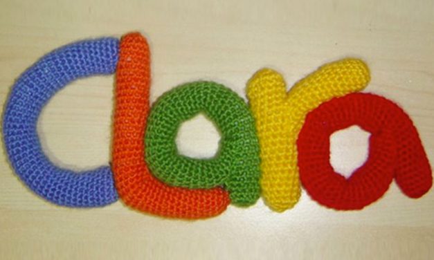 Nombre ganchillo Clara Lara