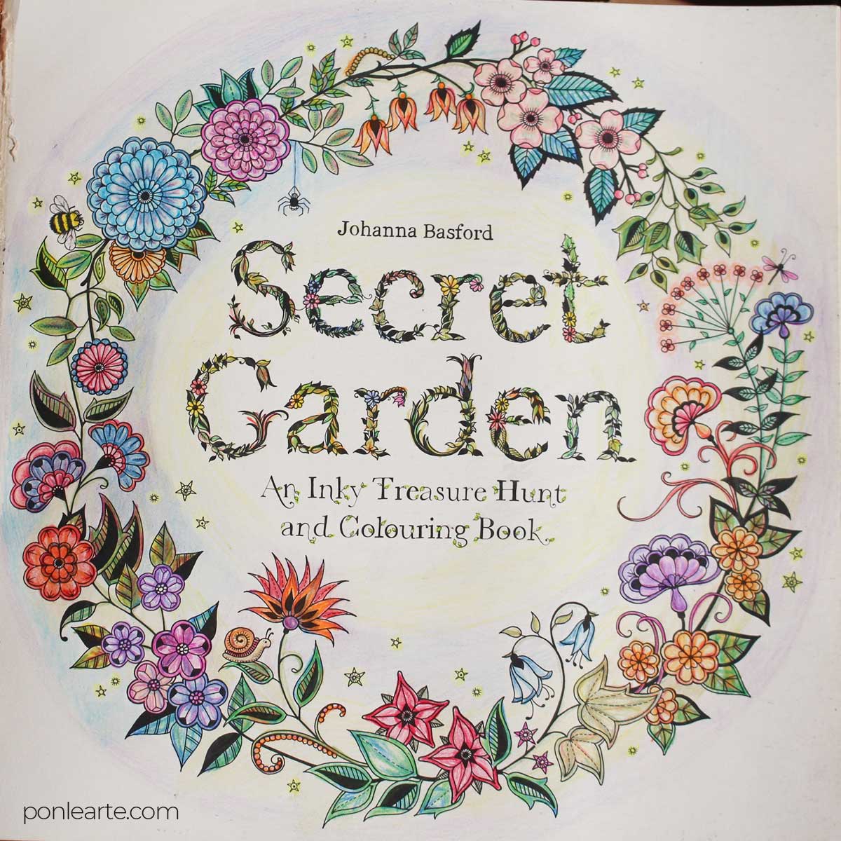 Secret Garden. Colorear. Clara Ortega. Ponle arte.