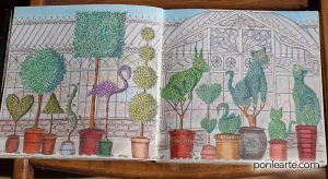 Invernadero. Secret Garden. Colorear. Clara Ortega. Ponle arte.