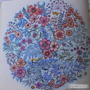 Flores. Secret Garden. Colorear. Clara Ortega. Ponle arte.