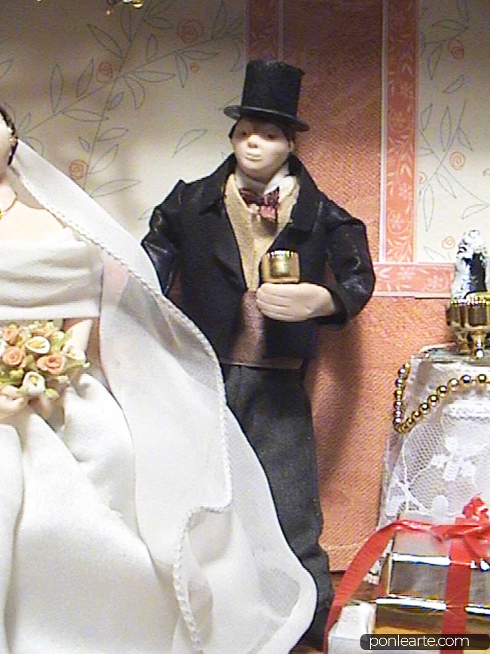 Escena de boda en miniatura. Clara Ortega. Ponle Arte.